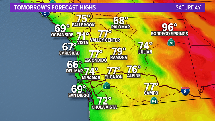 Mild weather in San Diego County to continue this weekend - La Mesa ...